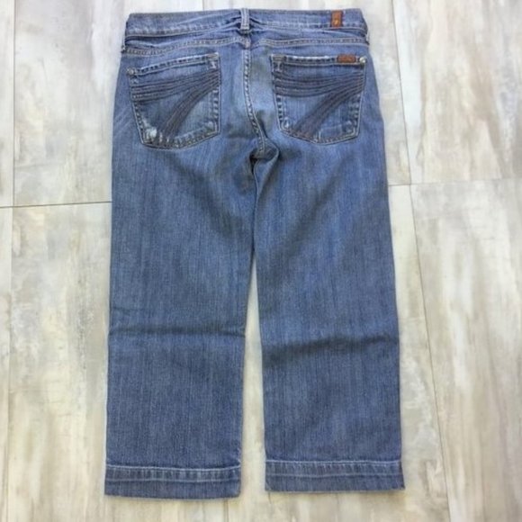 7 For All Mankind Crop Dojo Jean 28 - Picture 5 of 8